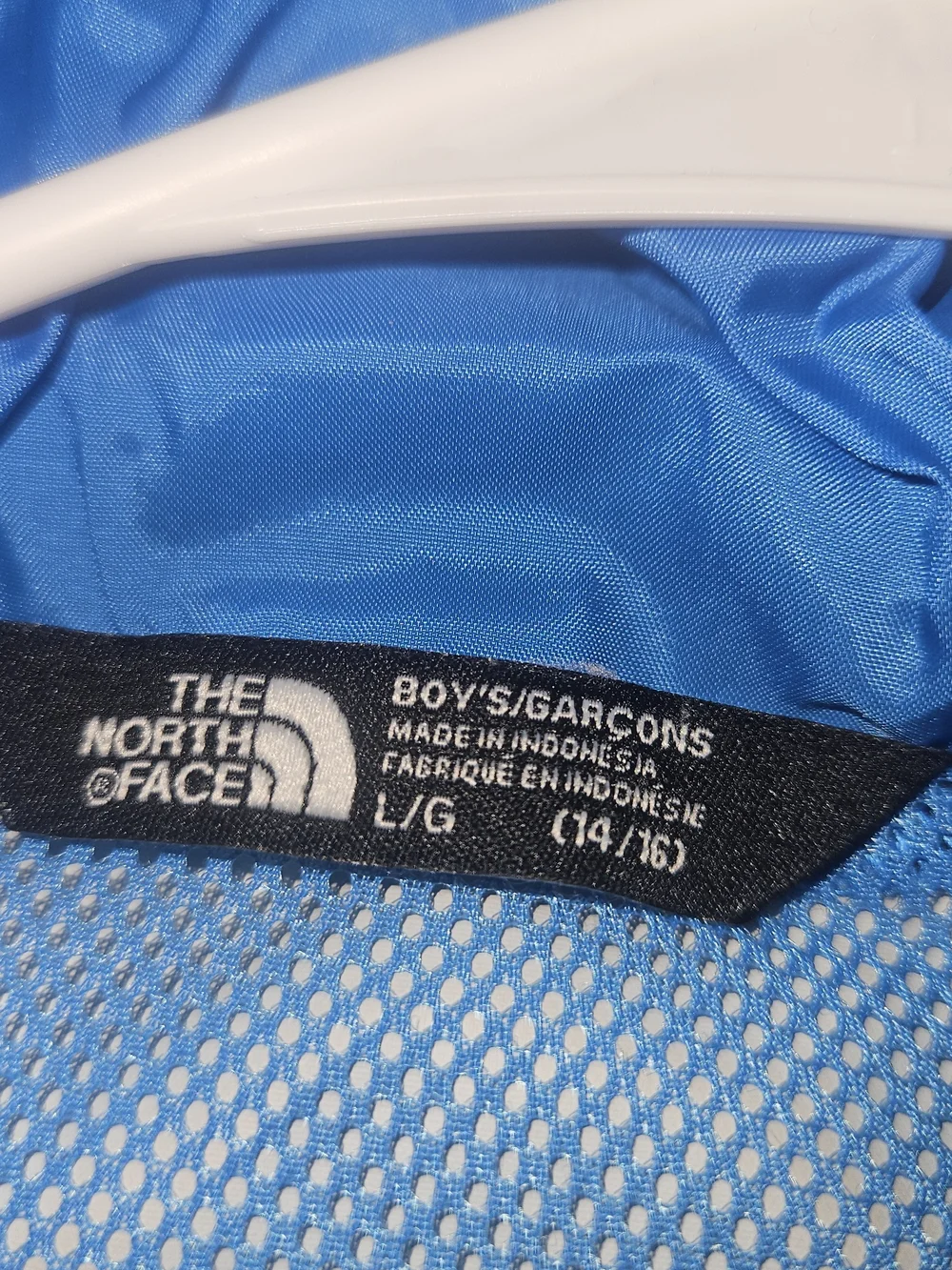 The North Face Kids' Lightweight Hooded Jacket - Black with Blue Zip